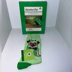 Leprechaun trap new unopened box includes one box, one pair of lucky dog socks